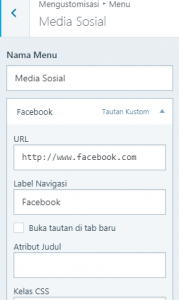 Edit Menu Medsos