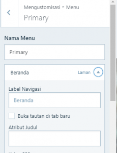 Edit Menu Primary