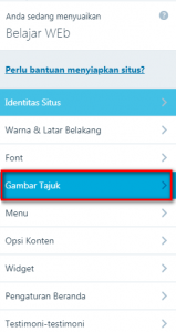 Merubah Gambar Tajuk