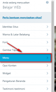 Setting Menu WordPress
