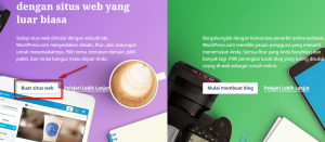 masuk pada halaman wordpress