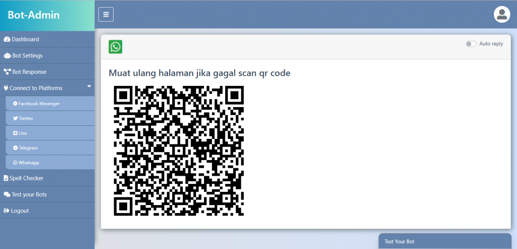 CONNECT TO PLATFORMS WHATSAPP